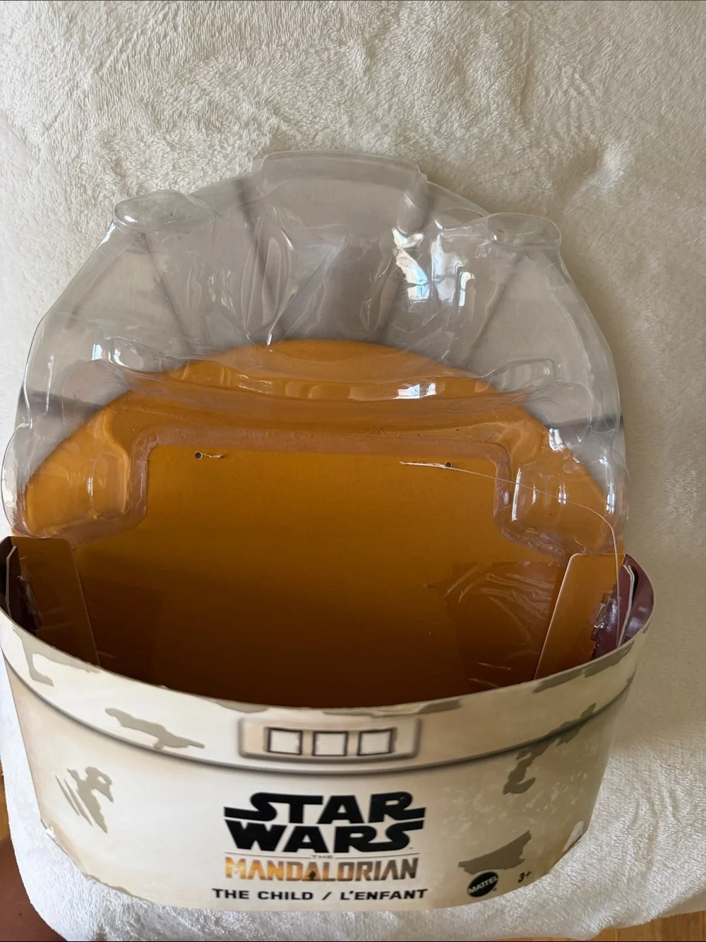 Star Wars Grogu Plush in Green with Tan Outfit and Porg